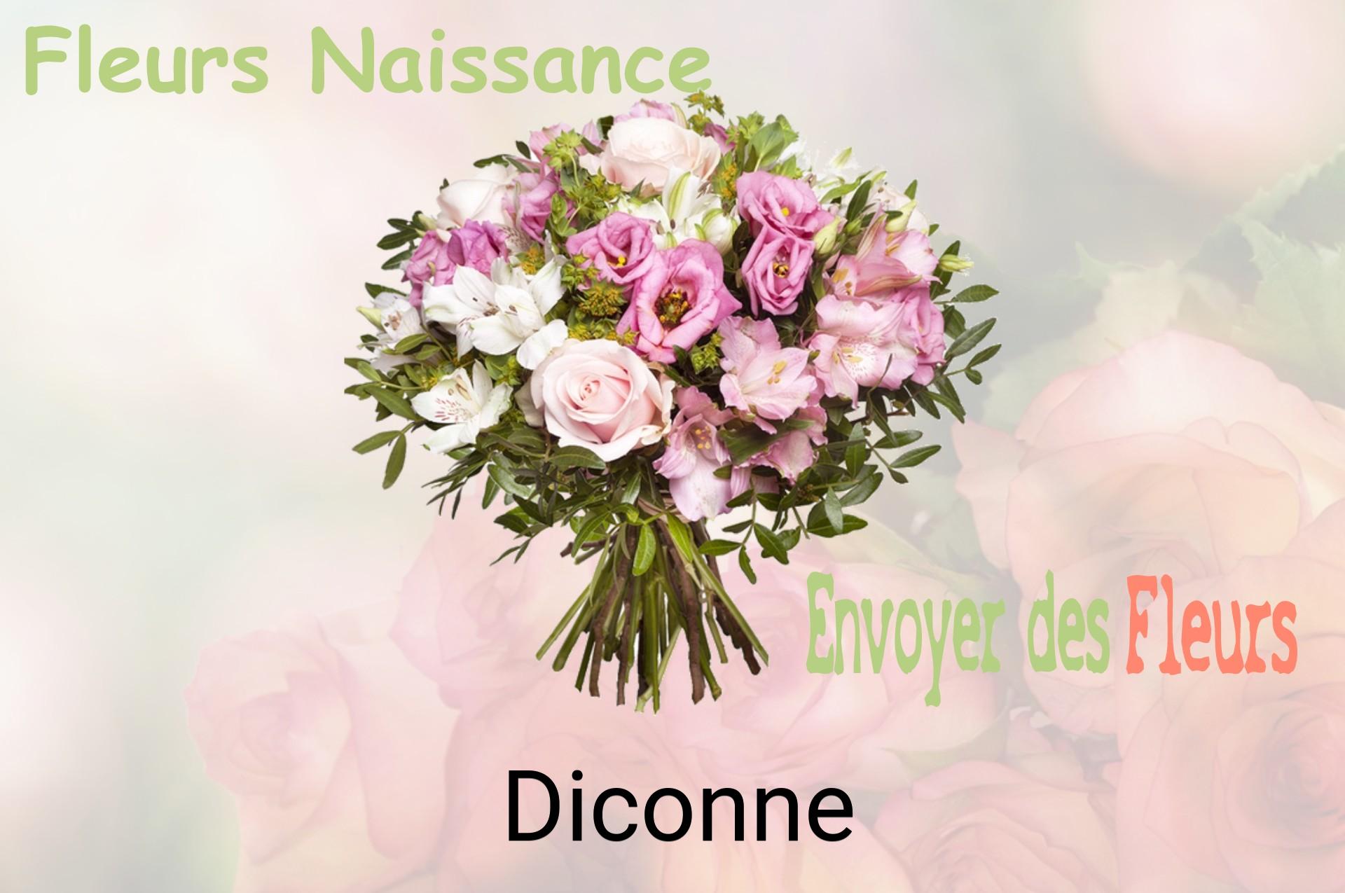 Bouquet de fleurs de naissance livré à Diconne